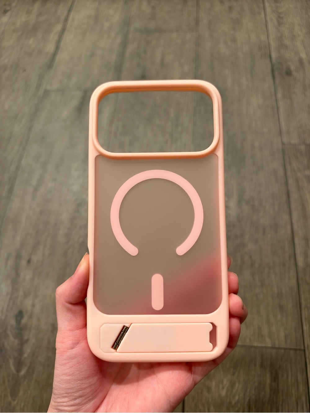 Pink MagSafe-Compatible Phone Case with Kickstand